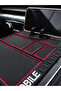 Premium Multi-Compartment In-Car Organizer Mat with Anti-Slip Silicone Phone Holder Design - 5