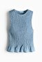 Smocked crinkled top - 5