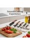 8-Piece Kitchen Knife Set with Storage Bag & Protective Gloves, Chef Knife Set for Home Cooks, Chefs and Housewives, Cooking Cutlery Set for Home Kitchen, Apartment and Restaurant - 5