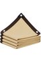 PE material shade sail, suitable for outdoor gardens, patios, backyards, balconies, and greenhouses. Dimensions: 2x4 meters / 6.6x13.1 feet. Beige.