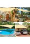 Sunshade sail, garden sunshade sail, patio sunshade sail, solar sail, 90% UV protection, breathable, suitable for patios/gardens (3 x 4 meters) - 4