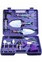 10-Piece Gardening Tool Set with Floral Pattern, Ergonomic Handles, Shovel, Rake, Pruning Shears, Sprayer, and Case