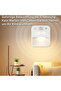 LED night light with clock, human body sensor, white/warm light, dimmable, plug-in, and light sensor; suitable for stairs and bedrooms. - 3