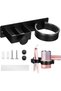 Wall-mounted hair dryer holder, no drilling required, can hold hair dryers and straighteners, self-adhesive wall mount.
