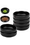 6 Pcs Round Ceramic Dipping Bowls Set (9x9x2.4cm) - Multifunctional Porcelain Soy Sauce & BBQ Ketchup Mini Dishes
