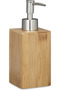 Square Natural Bamboo 200ml Manual Hand Soap & Lotion Dispenser-2-Piece Set