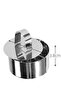 6-piece set Cake Ring, 8x8x3.8cm, Silver, Stainless Steel Wheel-Shaped Baking Ring, Cookie Mold, Mousse Mold, Baking Mold, Dessert Mold - 2