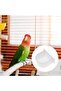 4 semi-circular birdcage feeders - white - 5