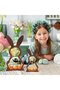 Wooden Easter bunny ornament with LED light; can be used as a desktop decoration or ornament. - 5