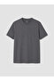 Gray Slim Fit Thick Fabric T-Shirt /02 - 5