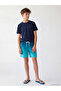 Trendlucky Boys' Gradient Patterned Swim Shorts with Difference in Color - 2