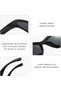 Three pairs of oval sports sunglasses, cycling glasses, windproof and UV-protective, black and silver, modern style. - 3