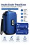 Insulin Cooler Travel Case with Temperature Display & 2 Ice Packs | Portable Medication Cooler Bag |