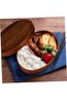 Single-Layer Wooden Lunchbox (800ml Capacity), Retro Style, Safe and Natural Materials for Office Lunches and Picnics - 3