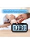 Digital LED Alarm Clock with Room Temperature Display & Night Light, battery-powered desktop clock. - 4