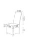 Dining chair covers with lace trim, farmhouse style, suitable for weddings, parties, ceremonies, festivals and gardens (white). - 2