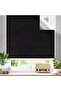 Adjustable 145x100 cm Velcro Portable Blackout Curtain Fabric & Sun Protection (Black) - 2