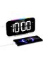 Smart LED Alarm Clock with Large Display, RGB Ambient Lighting and Emergency Power
