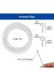 Curtain spiral wire, tension spring, 10 meters, spiral wire set, includes fasteners/accessories, curtain wire rope, with screw holes and hooks - 2