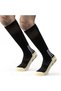 Non-slip sole soccer socks, men's knee-high socks, breathable sports socks, suitable for soccer, basketball and running (black). - 3