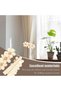 Curtain pulls, bohemian-style curtain rods with floral designs, for children's rooms and offices. 2-piece set - 3
