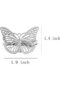 24 Pcs Cute Silver Butterfly Hair Clips - Metal Butterfly Mini Hairpins & Headwear Styling Accessories for Girls - 3
