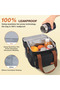 17L expandable insulated lunch bag, unisex, leak - proof and freezer - safe, double - layered design, with adjustable shoulder strap and side... - 2