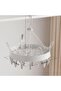 Foldable clothes rack with 24 clips - Round - Plastic - Portable - Suitable for drying socks, towels, underwear, and baby clothes - 32.5x32.5x33 cm - 2