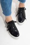 Larissia Women's Genuine Leather Loafer Black Rabat - 7
