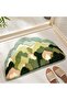 Forest pattern bathroom/shower mat, plush and soft, non-slip and durable, highly absorbent, 50 x 80 cm
