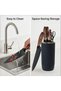6 Piece Kitchen Knife Set with Countertop Block Stand, Handles for Home Chefs and Cooking Enthusiasts, Modern Cooking Tools for Daily Meal Prep and Family Dining - 2