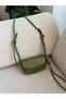 Adjustable Knot Detail Strap Women's Crossbody Bag Oil Green - 3