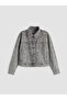 Esvab • Modern & Distinctive Bow-Stoned Girls' Jean Jacket - 4