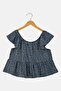 Kids Girl Ruffle Sleeve Allover Print Top, Multicolor - 2
