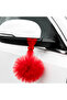 Red tulle pom-pom car convoy ornament - 50 pieces - 2