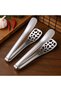 2 pieces Cooking Tongs, Stainless Steel Cooking Food for Steak Clamp Bread Barbecue Multifunctional Home Tongs, 25*5.2cm