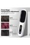 2-in-1 negative ion hair straightener, cordless straightening comb, mini portable hair straightener, heated straightening comb, white. - 3