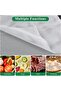 5-Pack White Square Silicone Dehydrator Mats, Nonstick Reusable 35 x 35 cm for Meat Fruit Herbs - 5