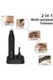 Men's nose hair trimmer, rechargeable eyebrow trimmer, 2-in-1 multi-functional ear and nose hair trimmer - 3