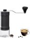 Manual Coffee Bean Grinder, Portable External Adjustment Coffee Mill, Black 17x5.8x19cm