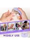 Electric 2-in-1 Nail Clipper & Filer (purple), 2 speeds with light, quiet rechargeable trimmer for all ages. - 5