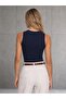 Women's Crew Neck Lycra Basic Sleeveless Bodysuit - 4