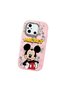 Poco C55 Compatible Case Camera Protector Pink Silicone Couple Phone Case Character Patterned - 3