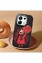 Redmi Note 13 4g Compatible Case Camera Protector Black Silicone Couple Phone Case Girl Patterned - 2