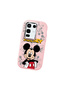 Infinix Note 50 Pro Compatible Case Camera Protector Pink Silicone Couple Phone Case with Character Pattern - 3