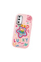 Samsung Galaxy S20 Fe Compatible Case Camera Protector Pink Silicone Couple Phone Case Heart Pattern - 3