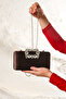 Brown Satin Women's Evening Dress Wedding Evening Bag