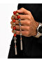 Natural Agate Stone Zaza Prayer Beads Men's Special Design Gift Prayer Beads with Double Tassels 27 cm - 3