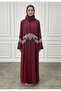 Wave Embroidered Abaya | Nida Fabric