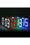 3D LED Digital Clock Wall Decoration Glow Night Mode Decoration for Bedroom Adjustable Electronic Wa - 5
